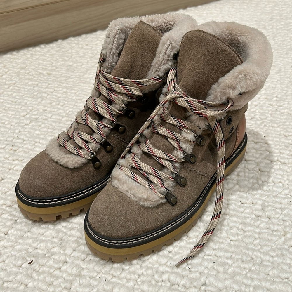 See by Chloe Eileen Shearling Boot, Size 38